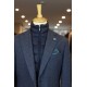 Bertoni Navy Westergaard Slim Fit Blazer