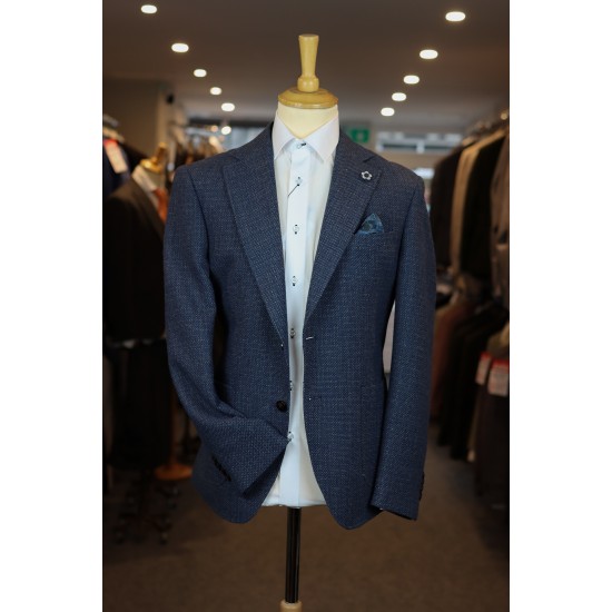 Bertoni Navy Westergaard Slim Fit Blazer