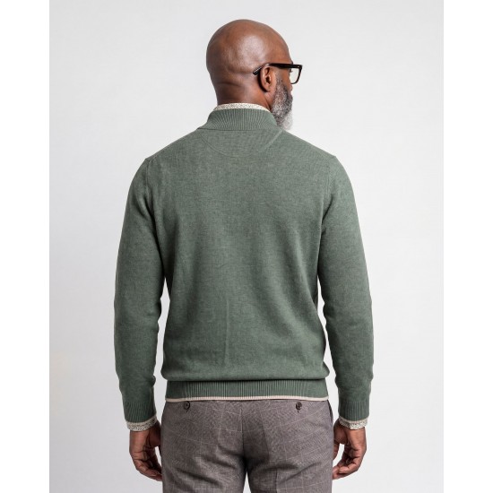 Campbell Duck Green Half Zip Pullover Campbell Duck Green Half Zip Pullover