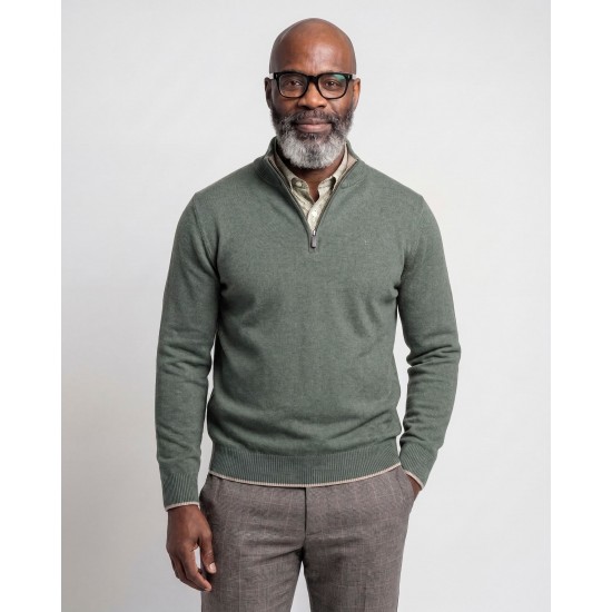Campbell Duck Green Half Zip Pullover Campbell Duck Green Half Zip Pullover
