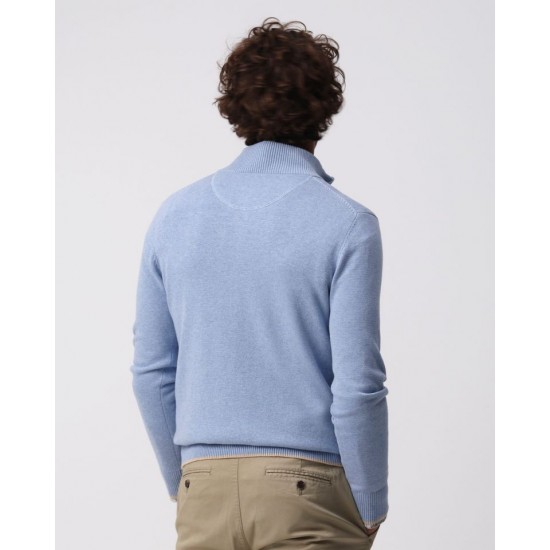 Campbell Light Blue Half Zip Pullover