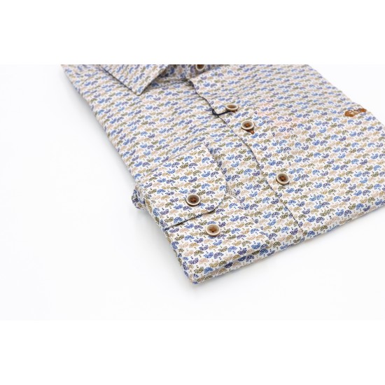 Dario Beltran Slim Fit Multicolour Baelo Shirt