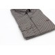 Dario Beltran Grey Brote Shirt with Burgundy Pattern – Slim Fit