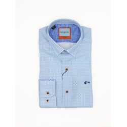 Dario Beltran Slim Fit Blue Baelo Shirt