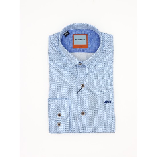 Dario Beltran Slim Fit Blue Baelo Shirt