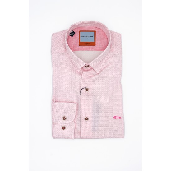 Dario Beltran Slim Fit Pink Baelo Shirt