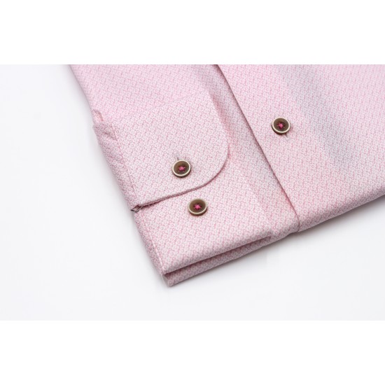 Dario Beltran Slim Fit Pink Baelo Shirt