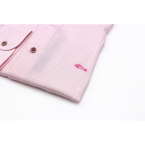 Dario Beltran Slim Fit Pink Baelo Shirt