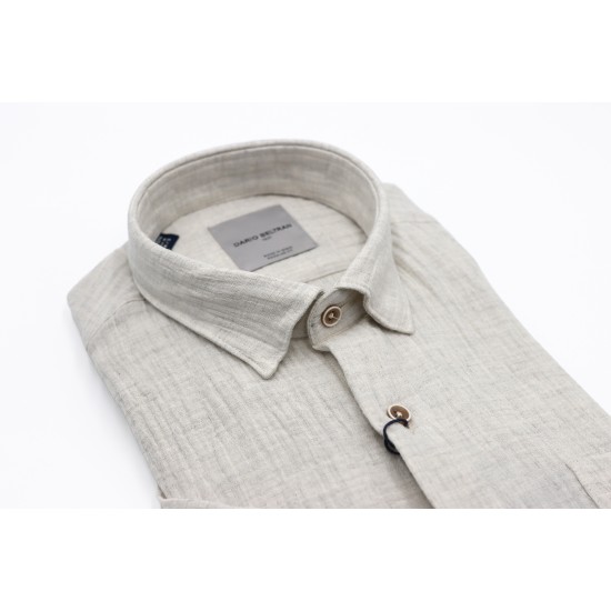 Dario Beltran Regular Fit Stone Reir Shirt