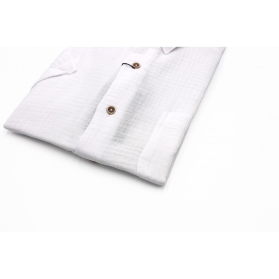 Dario Beltran Regular Fit White Reir Shirt