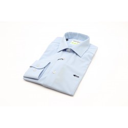Dario Beltran Slim Fit Blue Amule Shirt