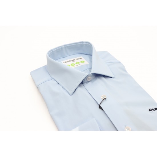 Dario Beltran Slim Fit Blue Amule Shirt