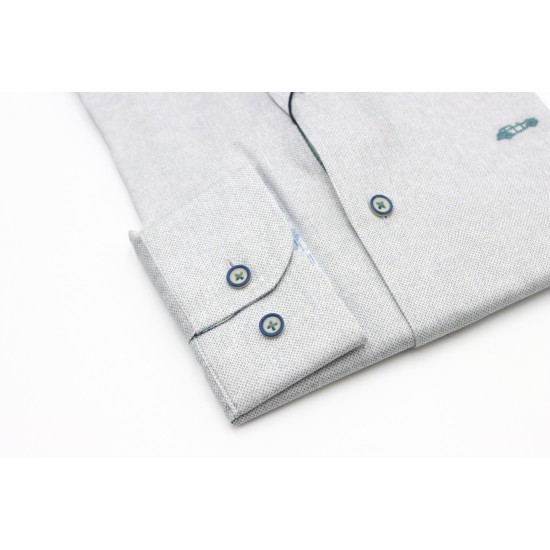 Dario Beltran Slim Fit Blue Apego Shirt