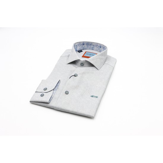 Dario Beltran Slim Fit Blue Apego Shirt