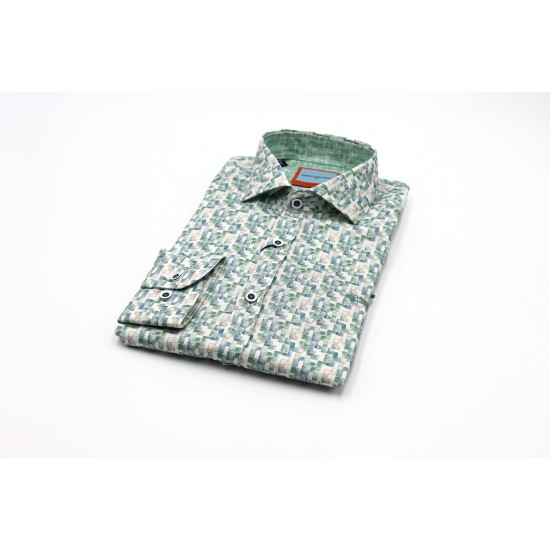 Dario Beltran Slim Fit Cuerda Shirt