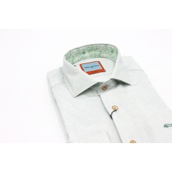 Dario Beltran Slim Fit Green Apego Shirt Dario Beltran Slim Fit Green Apego Shirt