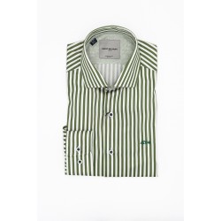 Dario Beltran Slim Fit Green Libel Shirt