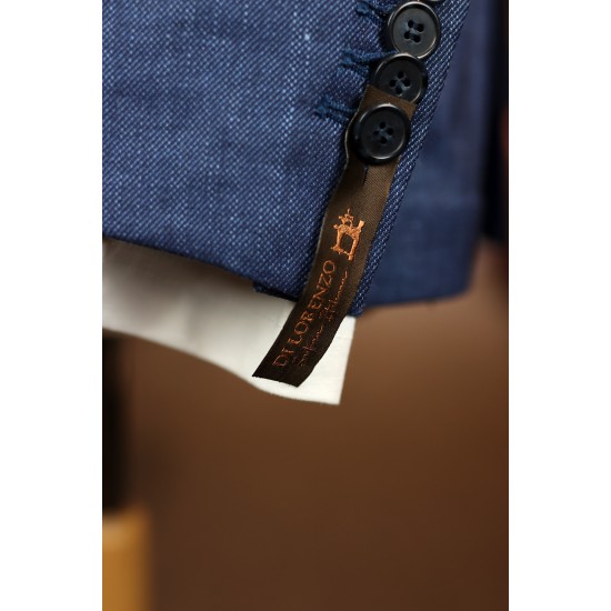 Di Lorenzo Navy Linen mix blazer Di Lorenzo Navy Linen mix blazer