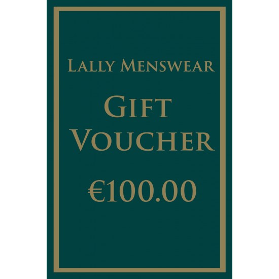 Gift Voucher €100.00 (GV100) by www.lallymenswear.com