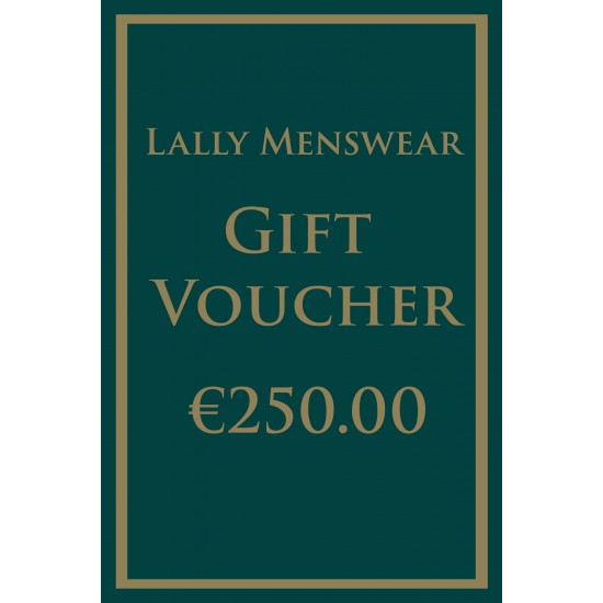 Gift Voucher €250.00 (GV250) by www.lallymenswear.com