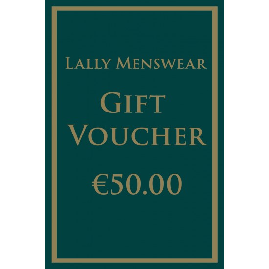 Gift Voucher €50.00 (GV50) by www.lallymenswear.com