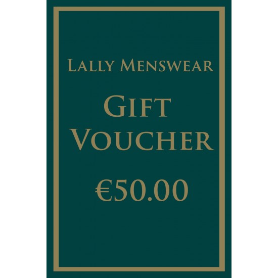 Gift Voucher €50.00 (GV50) by www.lallymenswear.com