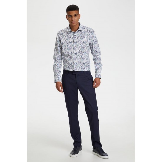 Matinique Aquatic Marc Shirt with Floral Pattern 