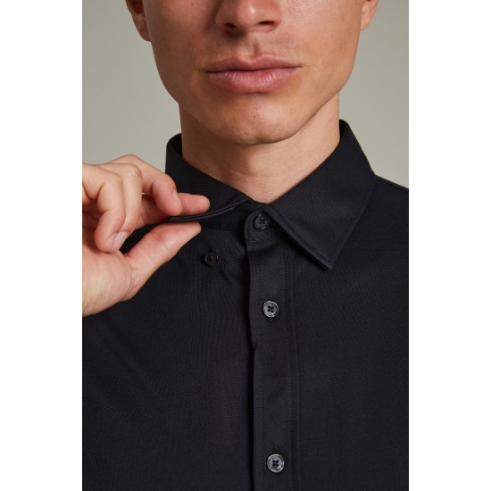 Matinique black soft cotton shirt