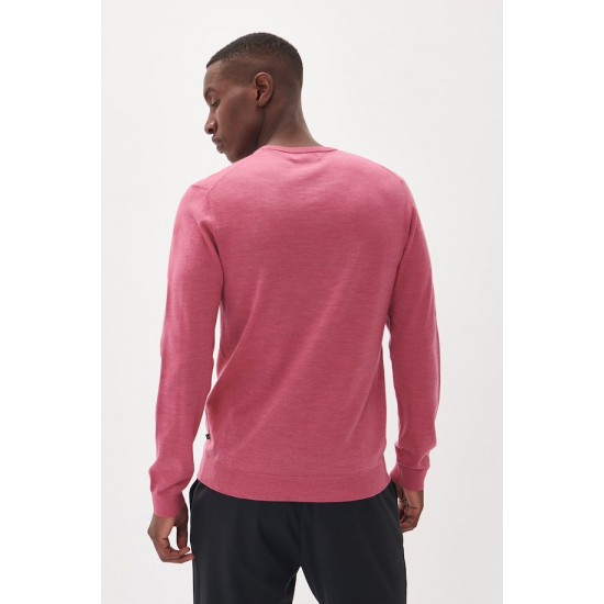 Matinique aurora pink melange merino pullover