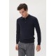 Matinique dark navy melange merino pullover