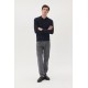 Matinique dark navy melange merino pullover