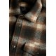 Matinique brown and cream check overshirt