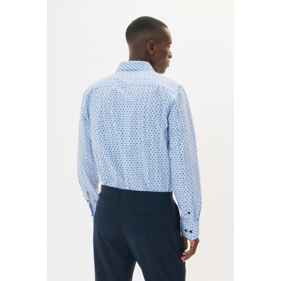 Matinique Dark Navy MAmarc Floral Shirt – 100% Cotton