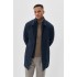 Matinique Dark Navy Philman Overcoat