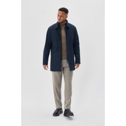 Matinique Dark Navy Philman Overcoat Matinique Dark Navy Philman Overcoat
