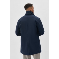 Matinique Dark Navy Philman Overcoat