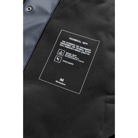 Matinique MArainy dark navy raincoat