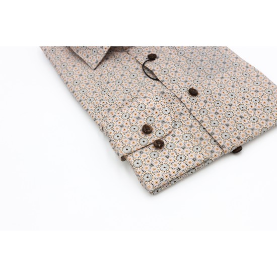 Matinique Tannin MAmarc Shirt – long sleeve regular fit floral cotton men’s shirt