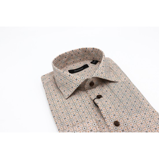 Matinique Tannin MAmarc Shirt – long sleeve regular fit floral cotton men’s shirt