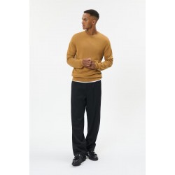 Matinique Yellow Brown Merino Wool Pullover Matinique Yellow Brown Merino Wool Pullover