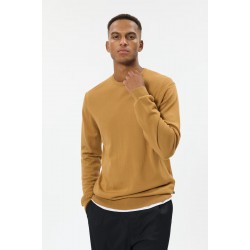 Matinique Yellow Brown Merino Wool Pullover