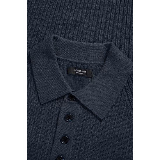Matinique Blue Nights Melange Makerone Polo Matinique Blue Nights Melange Makerone Polo