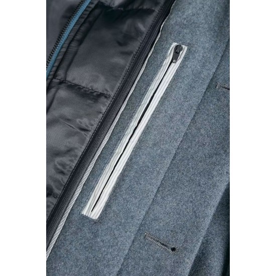 Matinique Dust Blue Harvey Wool Coat Matinique Dust Blue Harvey Wool Coat