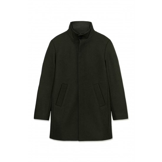 Matinique Forest Green Harvey Wool Coat Matinique Forest Green Harvey Wool Coat