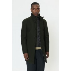 Matinique Forest Green Harvey Wool Coat