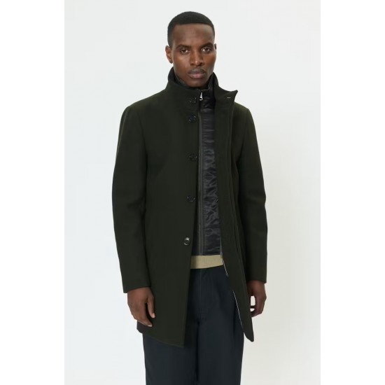 Matinique Forest Green Harvey Wool Coat Matinique Forest Green Harvey Wool Coat