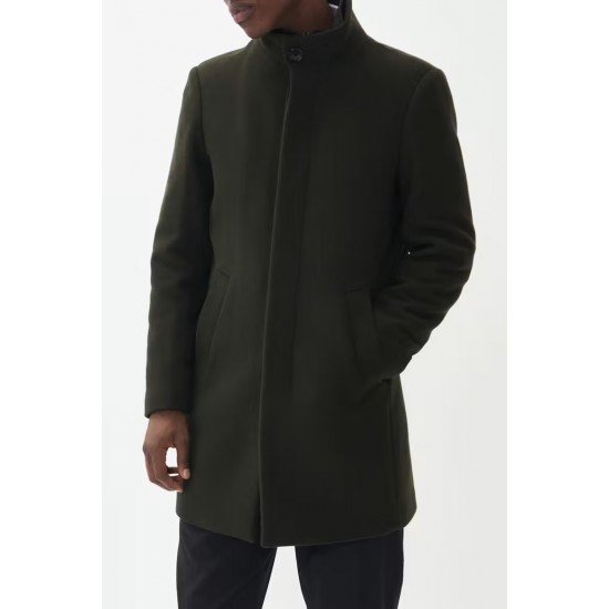 Matinique Forest Green Harvey Wool Coat Matinique Forest Green Harvey Wool Coat