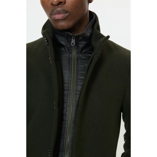 Matinique Forest Green Harvey Wool Coat Matinique Forest Green Harvey Wool Coat