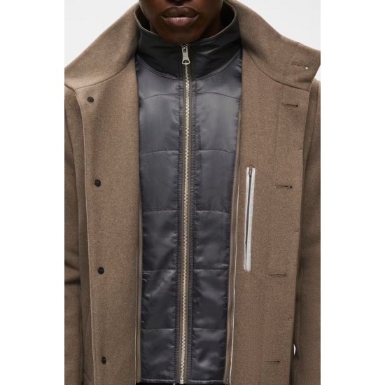 Matinique Walnut Harvey Wool Coat Matinique Walnut Harvey Wool Coat