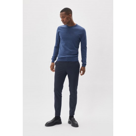 Matinique vintage blue merino wool pullover